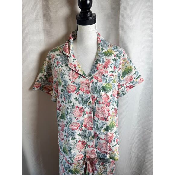 NWT The Met Metropolitan Museum of Art S/M European Floral Pajamas w/Pouch - Picture 9 of 16